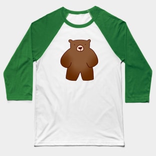 Brown Teddy Bear Baseball T-Shirt